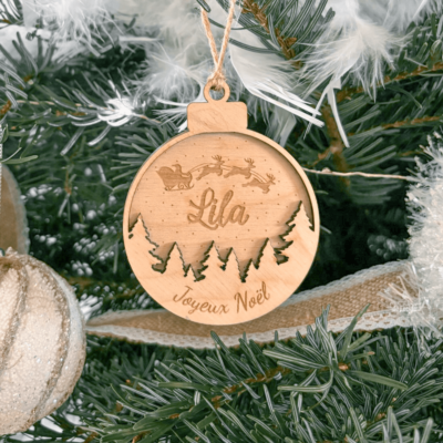 Boule 2D thème Père Noël