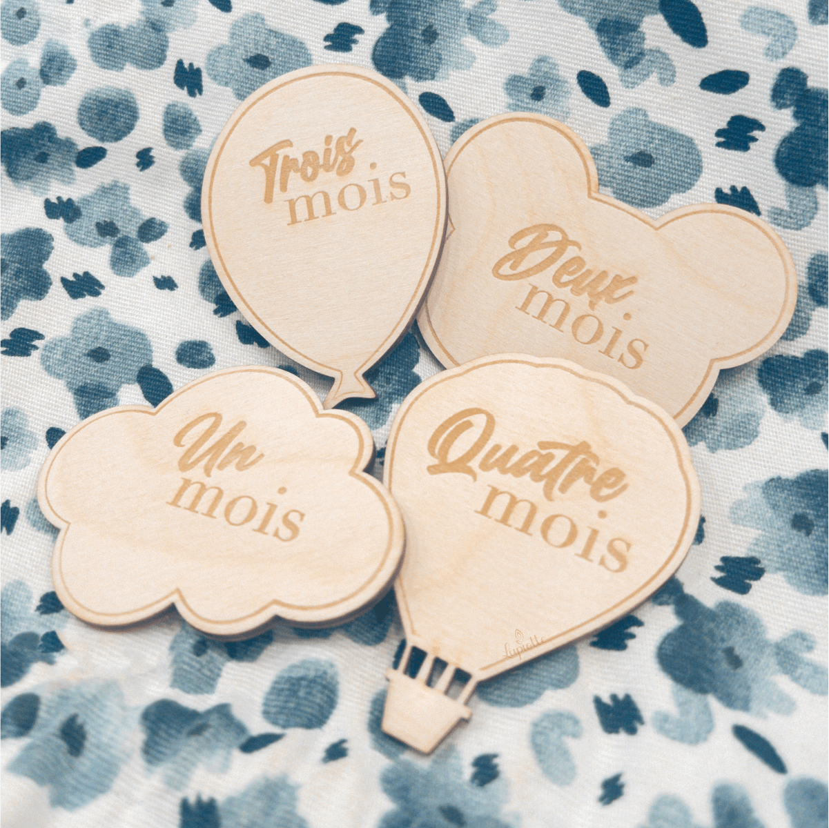 cartes étapes en forme de ballon ourson ballon et nuage